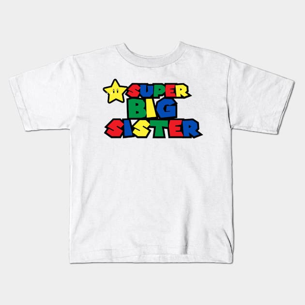 Super big sister Kids T-Shirt by gvaleriadebra